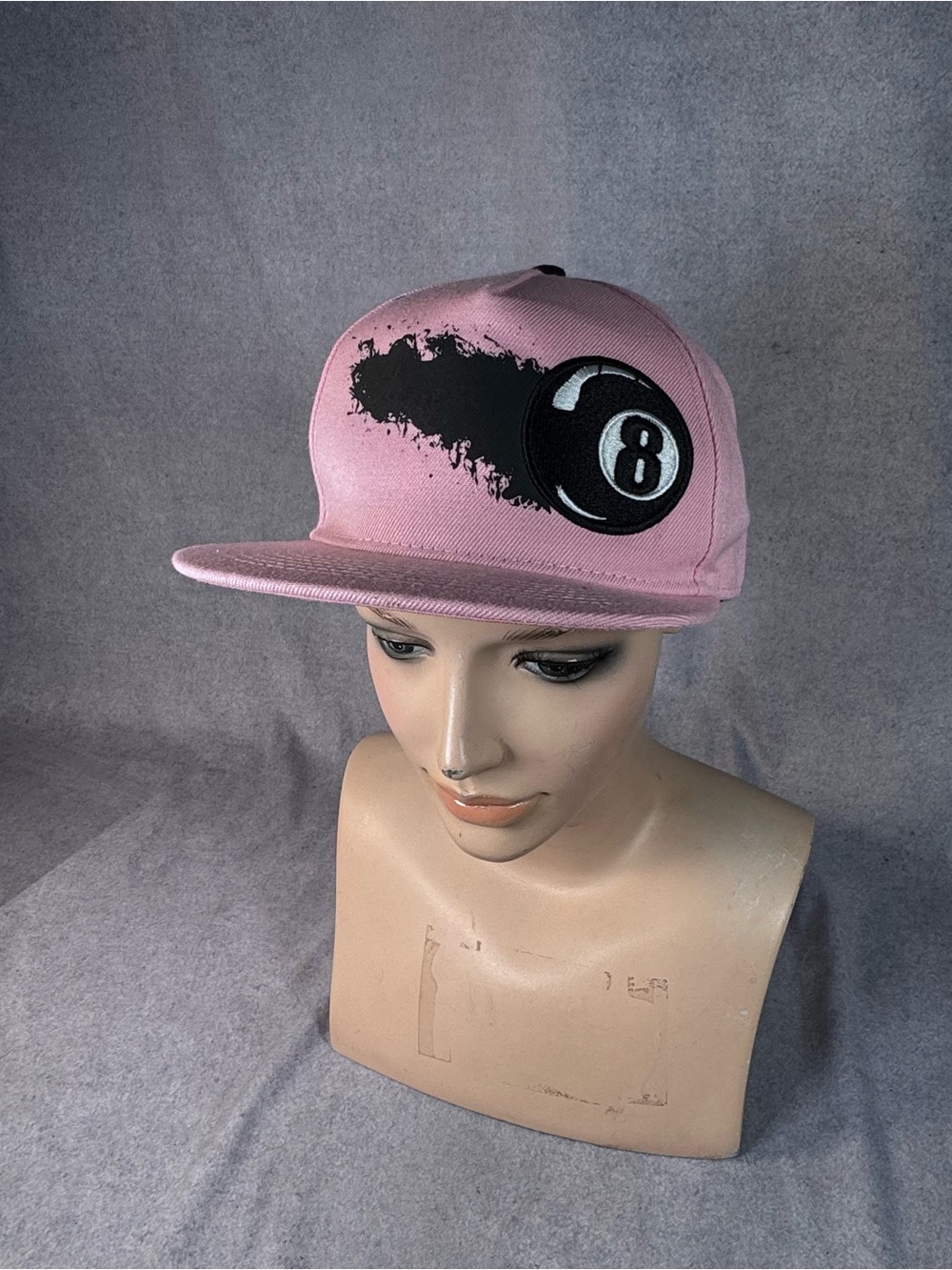 Mazaj Streetwear Pink 8-Ball Snapback Hat Cap OS / Adjustable